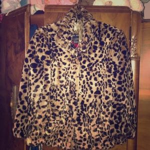 Cheetah faux fur Jacket
